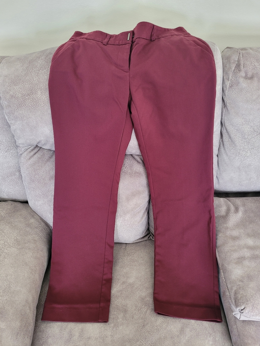 Apt. 9 Women's Burgundy Straight-Leg Pants
